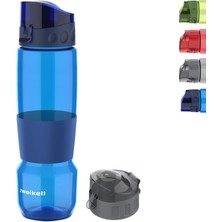 Zweikell Pivot Switch Royal Blue Bpa Içermez 650 ml Tritan Kırılmaz Suluk-su Matarası - Yedek Kapak Hediyeli