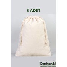 Çantapak Ham Bez Kese/torba/ Organizer 40X40 (5 Adet)