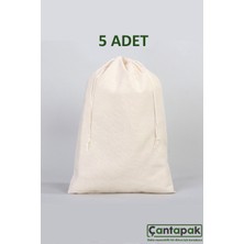 Çantapak Ham Bez Kese/torba/ Organizer 35X40 (5 Adet)