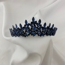 Luxury Wedding Accessories Subya Lacivert Nişan/kına/ Gelin Tacı