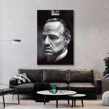 SML Tablo Don Carleone Godfather Baba Filmi Dijital Çizimi Art Kanvas Tablo