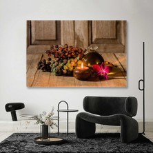 SML Tablo Aromatik Yağlar Pembe Çiçek Mumlar Masaj Salonu Kanvas Tablo