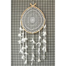 Boho Bazzar El Yapımı Örgülü Damla Rüya Kapanı/dream Catcher 55*47CM
