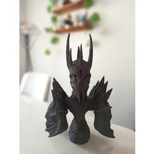 Carbontech3D Sauron - Lotr 45 cm Büst Heykel