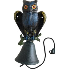 Boho Bazzar Metal Mavi Baykuş Çan