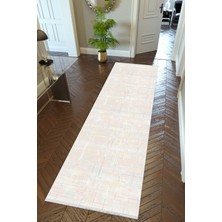 10 Post Online  yolluk Koridor Bej Mor Dijital Baskı Kaymaz Yuvarlak Oval Kesme Ince Yıkanabilir Halı