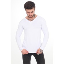 The One Erkek Oval Kesim Over Size Pamuklu Basic T-Shirt