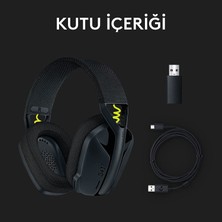 Logitech G G435 Lightspeed Kablosuz Kulak Üstü Oyuncu Kulaklığı, Bluetooth, Dahili Mikrofon, 40 mm Ses Sürücüleri, 165 Gr, 18 Saat Pil Ömrü, Siyah