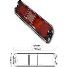 Rey Oto Forklift Stop Lambası Ledli 4 Fonksinyon 12-36 Volt 1 Adet REY632245