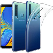 Samsung Galaxy A9 2018 Kılıf Şeffaf Süper Silikon Kılıf Şeffaf