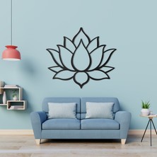 Goodsvio Home & Living Lotus Çiçeği Metal Duvar Dekoru