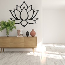 Goodsvio Home & Living Lotus Çiçeği Metal Duvar Dekoru