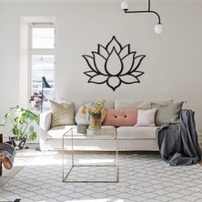 Goodsvio Home & Living Lotus Çiçeği Metal Duvar Dekoru