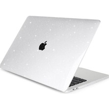 Nezih Case apple Macbook Air 13.6 Inç 2022 M2 Çip A2681 Uyumlu Simli Parlak Crystal 360 Derece Korumalı Kapak