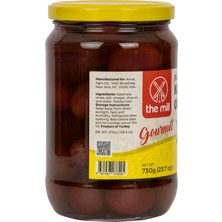 The Mill Gurme Siyah Kalamata Zeytin 730 gr Cam Kavanoz - Çekirdekli - Salamura - Yunanistan Peloponnese'deki Kalamata Bölgesi'nden - Oleik Asitce Zengin - Parlak ve Kırmızımsı Siyah Renk - Pastörize