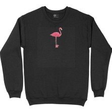 Cix Filamingo Tasarım Siyah Sweatshirt