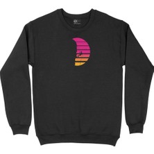 Cix Tırmanış Tasarım Siyah Sweatshirt