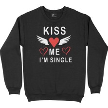 Cix Kiss Me I Am Single Siyah Sweatshirt