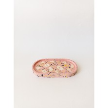 Kedi Creative Arts Terrazzo Oval Tray Altlık
