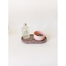 Kedi Creative Arts Terrazzo Oval Tray Altlık