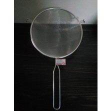 5DM 18 cm Metal Saplı Kalaylı Un - Süt - Şeker - Bakliyat Süzgeci