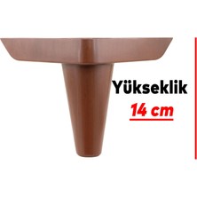 Badem10 Aspen Lüks Mobilya Kanepe Koltuk Tv Ünitesi Baza Yükseltici Ayağı Ayakları 14 Cm Ahşap Desenli Ayak