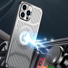 Xstep Case Apple Iphone 12 Pro 6.1 Inç Için Manyetik Telefon Kasası, Arka Içi Boş Isı Dağılımı Tpu + Metal Damla Geçirmez Arka Kapak (Yurt Dışından)