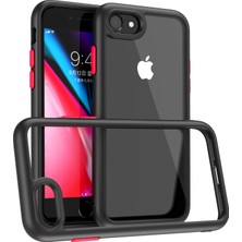 Xstep Case Apple Iphone 6/6s / 7/8 Için 4.7 Inç / Se (2020) / (2022) 9h Sertlik Temperli Cam + Mat Tpu Çerçeve Telefon Kasası Damla Geçirmez Şeffaf Kapak (Yurt Dışından)