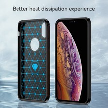 Xstep Case Apple Iphone Xr Için 6.1 Inç Damla Koruma Esnek Tpu Telefon Geri Kapak Fırçalanmış Karbon Fiber Doku Cep Telefonu Kılıf (Yurt Dışından)