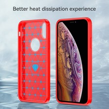 Xstep Case Apple Iphone Xr Için 6.1 Inç Damla Koruma Esnek Tpu Telefon Geri Kapak Fırçalanmış Karbon Fiber Doku Cep Telefonu Kılıf (Yurt Dışından)