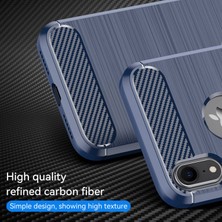 Xstep Case Apple Iphone Xr Için 6.1 Inç Damla Koruma Esnek Tpu Telefon Geri Kapak Fırçalanmış Karbon Fiber Doku Cep Telefonu Kılıf (Yurt Dışından)