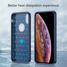 Xstep Case Apple Iphone Xr Için 6.1 Inç Damla Koruma Esnek Tpu Telefon Geri Kapak Fırçalanmış Karbon Fiber Doku Cep Telefonu Kılıf (Yurt Dışından)