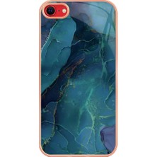 Xstep Case Apple Iphone Se (2020) / Se (2022) / 7/8 4.7 Inç Yb Imd Serisi-16 Stil E Mermer Desenli Telefon Kılıfı Elektrokap Kenar 2.0mm Tpu Tpu Imd Anti-Fall Kapak (Yurt Dışından)