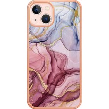 Xstep Case Apple Iphone 13 Mini 5.4 Inç Tarzı E Mermer Desen Imd Telefon Kılıfı Elektraplama Çerçevesi 2.0mm Koruyucu Tpu Arka Kapak (Yurt Dışından)