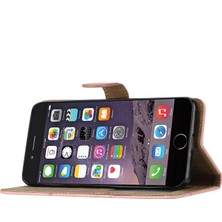 Xstep Case Apple Iphone 6/6s / 7/8 Için Telefon Kasası 4.7 Inç / Apple Iphone Se (2022) / Se (2020) Çizgiler Baskılı Anti-Drop Stand Kılıfı Çılgın At Doku Pu Deri Kapak Kayış (Yurt Dışından)