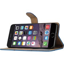 Xstep Case Apple Iphone 6/6s / 7/8 Için Telefon Kasası 4.7 Inç / Apple Iphone Se (2022) / Se (2020) Çizgiler Baskılı Anti-Drop Stand Kılıfı Çılgın At Doku Pu Deri Kapak Kayış (Yurt Dışından)