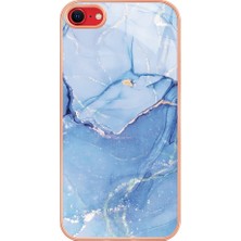 Xstep Case Apple Iphone Se (2020) / Se (2022) / 7/8 4.7 Inç Yb Imd Serisi-16 Stil E Mermer Desenli Telefon Kılıfı Elektrokap Kenar 2.0mm Tpu Tpu Imd Anti-Fall Kapak (Yurt Dışından)