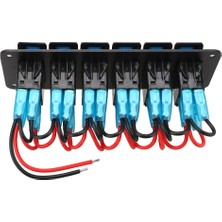 Motorobit 6'lı On-Off Mavi Işıklı Anahtar Switch Panel 12V-24V