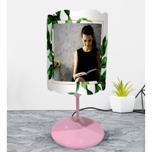 BK Kişiye Özel Tasarım Fotoğraflı Abajur Gece Lambası-Pembe- 1