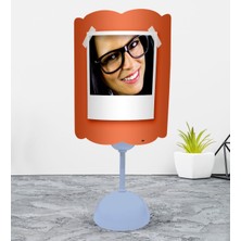 BK Kişiye Özel Tasarım Fotoğraflı Abajur Gece Lambası-Mavi - 3