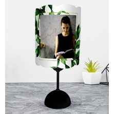 BK Kişiye Özel Tasarım Fotoğraflı Abajur Gece Lambası-Siyah - 1