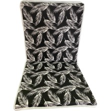 Vip Home Concept Sandalye Minderi 1 Adet Bağcıklı Bahçe Minderi Arkalıklı (Siyah Tüy)Yıkanabilir
