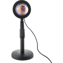 Profisher Gökkuşağı Projeksiyon Lambası Atmosfer Işığı 180° USB 5V Switchli Kumandalı Çok Renkli