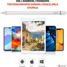 Novstrap Samsung Galaxy Tab A7 Lite T220 ile Uyumlu Active Stylus Dokunmatik Kalem Pencil