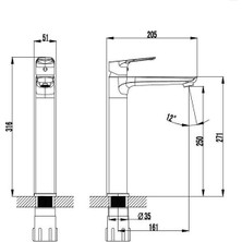 Creavit SO6500 Solo Uzun Lavabo Armatürü