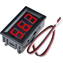 Emay Center 0.56 Inch Dc 0-100V Digital Voltmetre 3 Telli Panel Tip