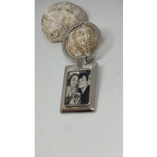 Giftoloji Kişiye Özel Yazı & Resim & Logo Yapılabilir Çelik Anahtarlık