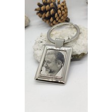 Giftoloji Kişiye Özel Yazı & Resim & Logo Yapılabilir Çelik Anahtarlık