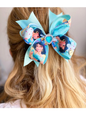 Queen Aksesuar Prenses  Yasemin Jasmin Alaaddin Özel Taşlı Lüks Toka