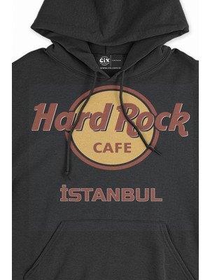 Cix Hard Rock Cafe Istanbul Siyah Sweatshirt Hoodie